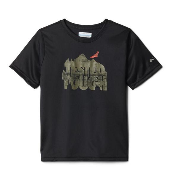 Columbia Bellator Basin T-Shirt Black For Boys NZ92857 New Zealand